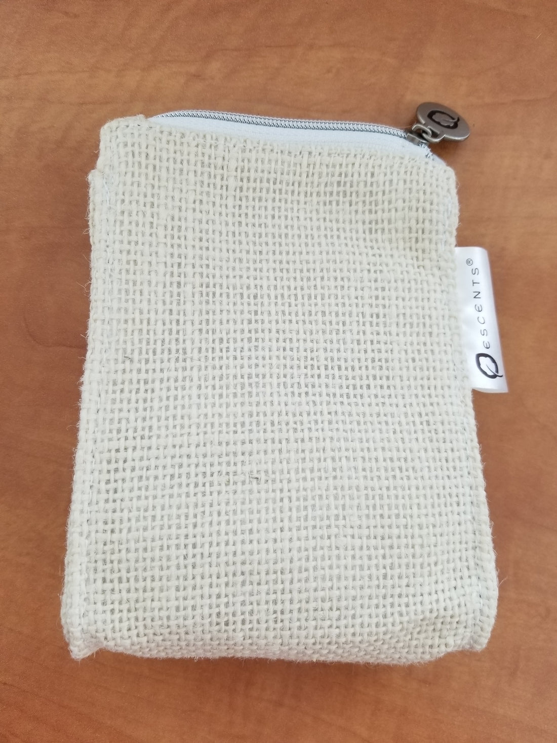Medium Jute Bag With Zipper - Escents Aromatherapy Canada