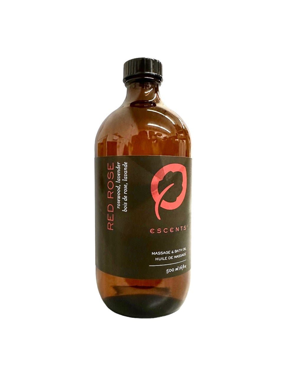 Massage & Bath Oil Red Rose 500ml - Premium Bath & Body, Body Care, Massage from Escents Aromatherapy -  !