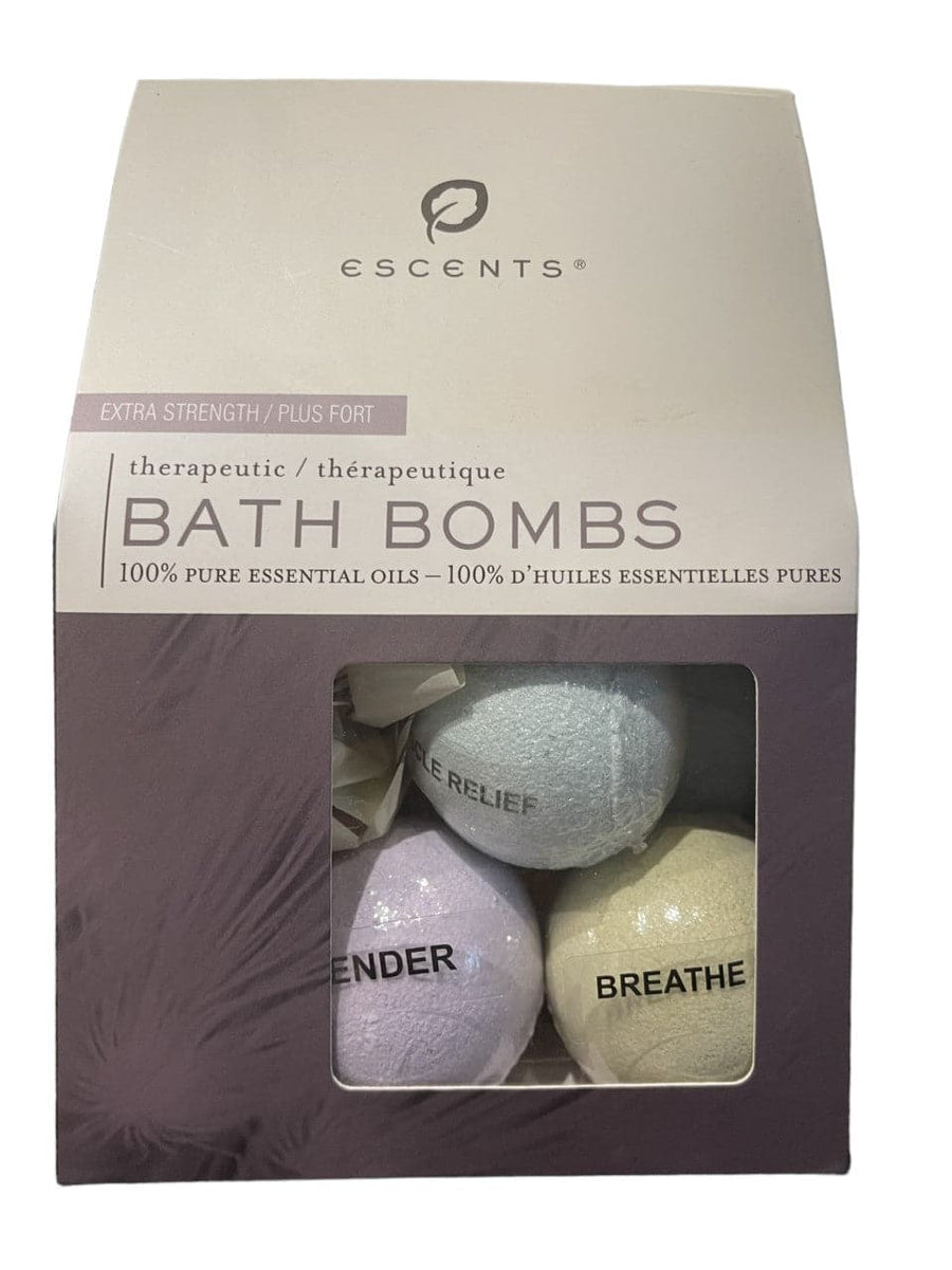 Mini Bath Bomb 5pk (Night Time, Lavender, Breathe Easy, Stress Relief and Muscle Relief) - Escents