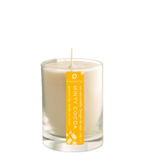 Soy Candle Minty Cocoa 198g/7oz - Escents Aromatherapy Canada