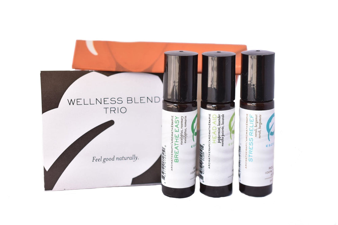 Natural Wellness Roll-On Trio - Premium Natural Wellness, Roll On Trio from Escents Aromatherapy Canada -  !