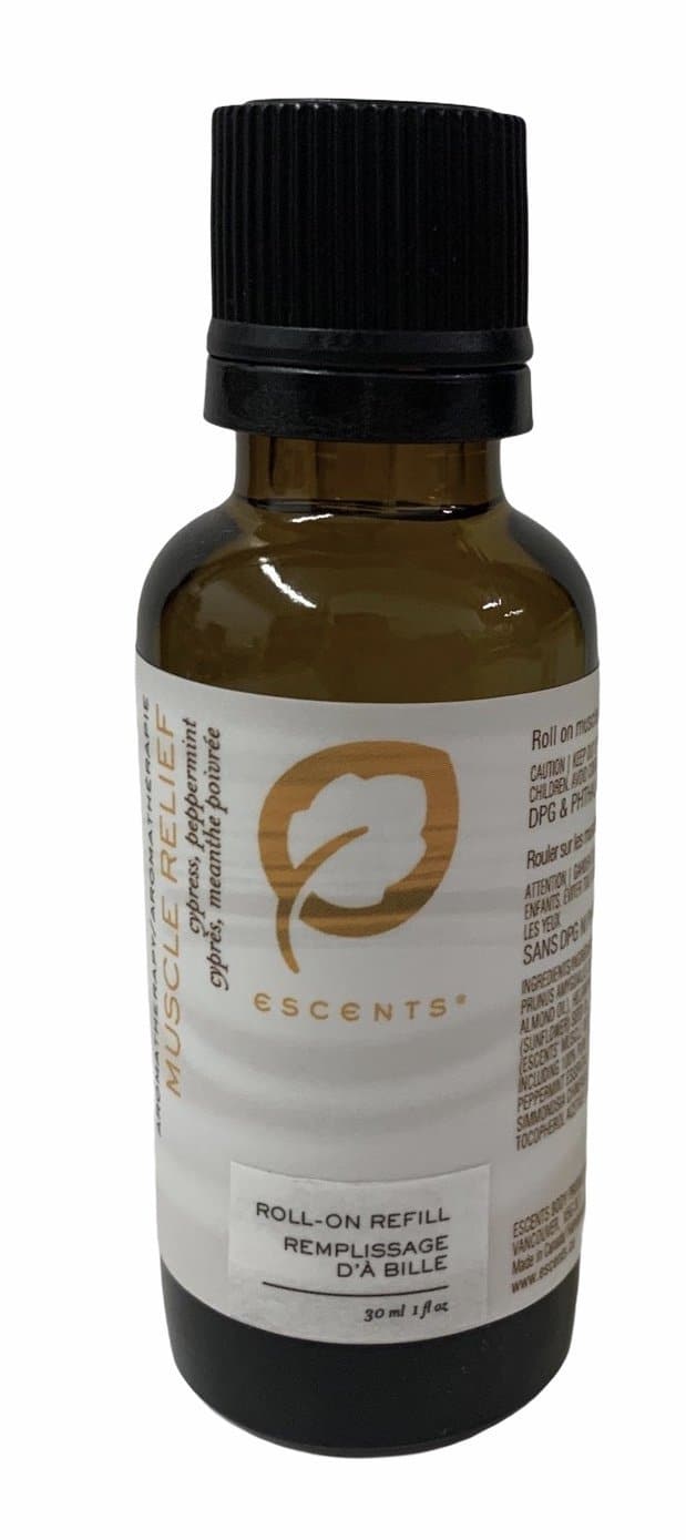 Roll-On Muscle Relief - Premium Natural Wellness, Roll On from Escents Aromatherapy Canada -  !