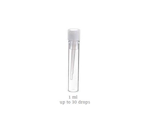 Organic Eucalyptus Globulus essential oil sample vial