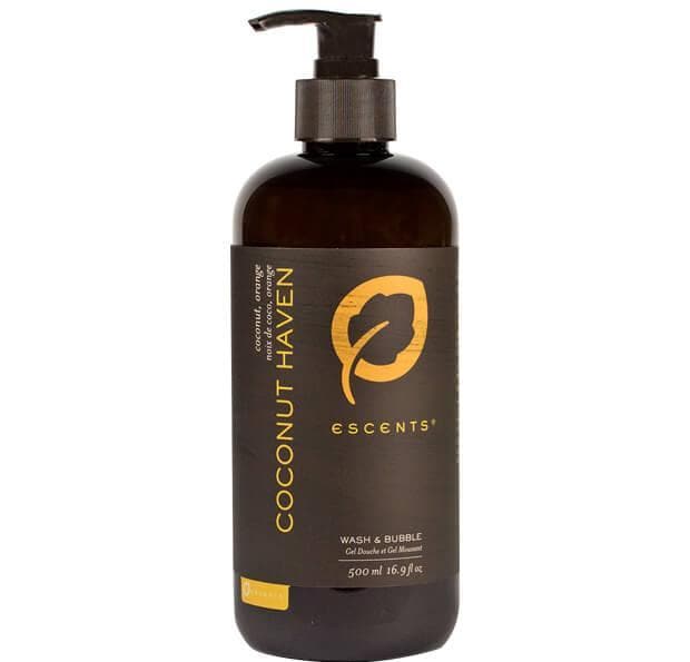 Wash & Bubble Coconut Haven 500 ml. / 16.9 fl. oz. - Premium Bath & Body, Bath & Shower, SHOWER GEL from Escents Aromatherapy Canada -  !