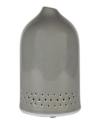 New Grey Ceramic Aura Diffuser - DAMAGED BOX - Escents Aromatherapy Canada