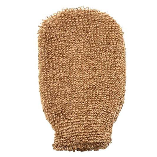 The Jute Bath Mitt is perfect for exfoliating and softening the skin